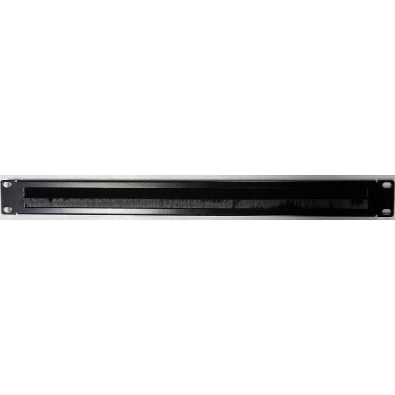 EXCEL NETWORKING - Kaappitarvike - EXL 1U DOUBLE BRUSH STRIP BK