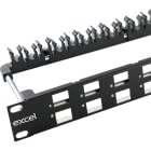 EXCEL NETWORKING - Paneeli-kupari - EXL UTP 24PT UL ANG FRAME-BK