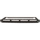 EXCEL NETWORKING - Paneeli-esikytketty - 24 PORT UNSCREEN PCB PANEL BK