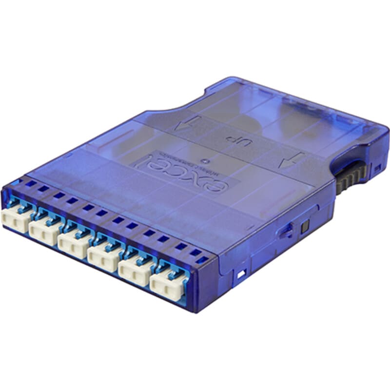 EXCEL NETWORKING - Adapterilevy - EXL 6P (12F) OM3 LC MDL MTP