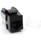 EXCEL NETWORKING - Liitin-CAT6 - EXL C6 90D UNSC K/ JACK BK PK2