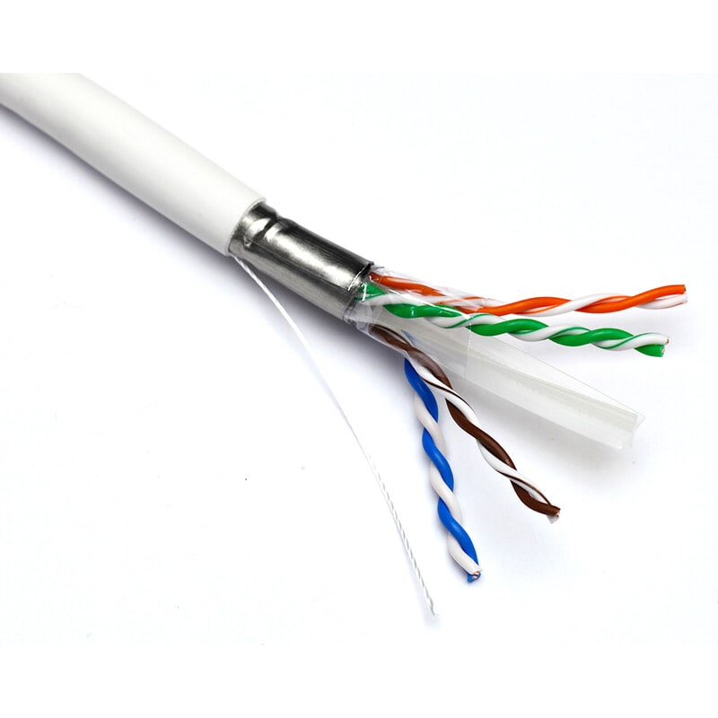 EXCEL NETWORKING - Kytkentäkaapeli-CAT6a - CAT6A U/UTP DCA 500M RL WH