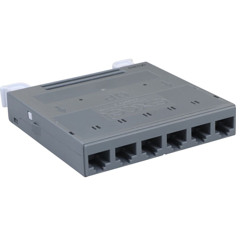 EXCEL NETWORKING - Liitin-CAT6 - EXL CAT6 6 PORTTI UNSCRNED MOD