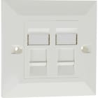 EXCEL NETWORKING - Liitinlevy - EXL C5E UTP DOUBLE BVLD FP WH