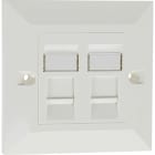 EXCEL NETWORKING - Liitinlevy - EXL C5E UTP DOUBLE BVLD FP WH