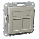 SCHNEIDER ELECTRIC - Keskiölevy Exxact metalli - 2xActassi pölyluukuilla