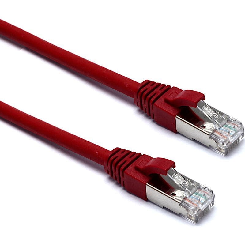 EXCEL NETWORKING - Kytkentäkaapeli-CAT6a - EXL CAT6A 3M FFTP LSOH PL RED