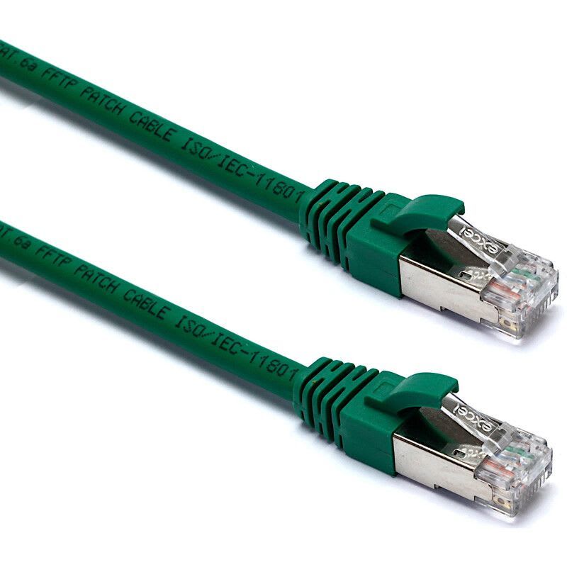EXCEL NETWORKING - Kytkentäkaapeli-CAT6a - EXCEL CAT6A 1M FFTP LSOH PL GR