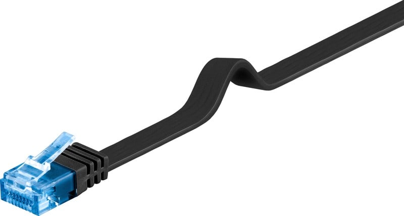 TELE-TUKKU - Kytkentäkaapeli-CAT6a - CAT6a-välij lit U/UTP mus 10m