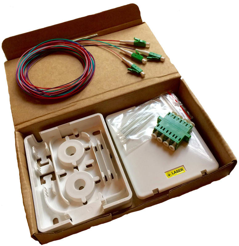 APS - Päätekotelo - FTTH kit OS2 LC/APC