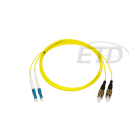 ETD - Kytkentäkaapeli-kuitu - 2LC - 2FC SM 2 m Dpx