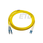 ETD - Kytkentäkaapeli-kuitu - 2SC - 2LC SM 10 m Oval