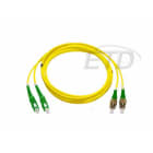 ETD - Kytkentäkaapeli-kuitu - 2SC/APC - 2FC/APC SM 10 m Dpx