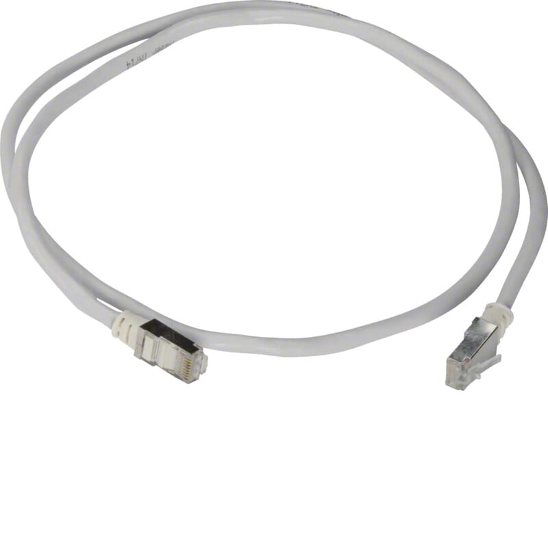 HAGER - Kytkentäkaapeli - TN714 RJ45 kat6 STP 1.0m