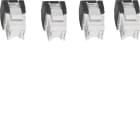 HAGER - Datamodulipakkaus (sis.4kpl) - TN003 RJ45 kat6 UTP