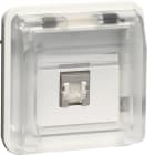 HAGER - Telerasia W.1 - 1xRJ45 kat 6 STP IP55 val