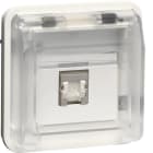 HAGER - Telerasia - 1xRJ45 kat 6a STP IP55 val