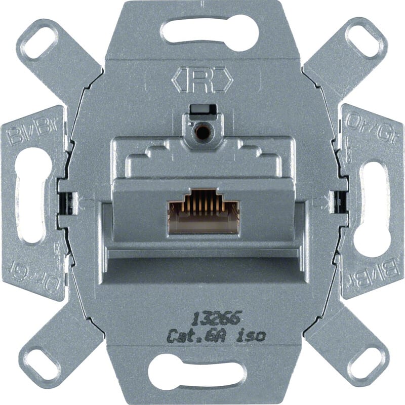 HAGER - Telerasia - 1xRJ45 Cat6A iso STP