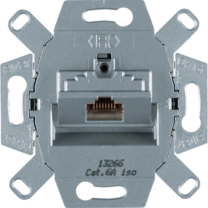 HAGER - S.1/R.1/R.3 - Datarasia 1xRJ45 kat6A 4586