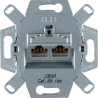 HAGER - S.1/R.1/R.3 - Datarasia 2xRJ45 kat6A 4587