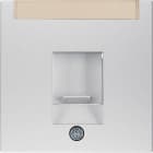 HAGER - S.1 - Keskiölevy 1xRJ45 alu