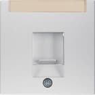 HAGER - S.1 - Keskiölevy 1xRJ45 alu