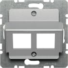 HAGER - S.1/B.3/B.7 50x50mm - Keskiölevy 2xActassi alu