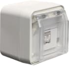 HAGER - Telerasia - 1xRJ45 Kat 6a STP IP55 val