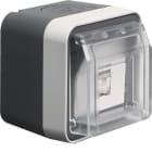 HAGER - Telerasia - 1xRJ45 Kat 6a STP IP55 har