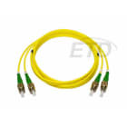 ETD - Kytkentäkaapeli-kuitu - 2FC/APC - 2FC/APC SM 15 m Dpx