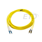 ETD - Kytkentäkaapeli-kuitu - 2LC - 2FC SM 15 m Oval