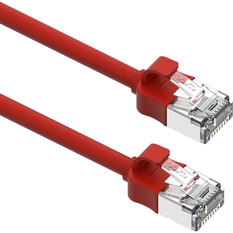 EXCEL NETWORKING - Kytkentäkaapeli-CAT6a - CAT6A MINI P/JOHTO 5 M RD