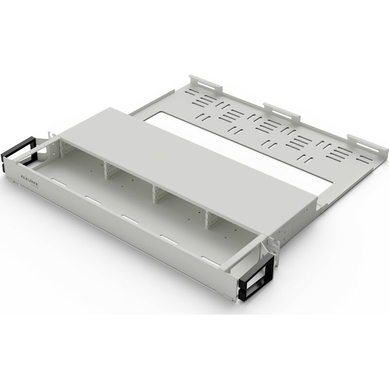 ELEVATE - Paneeli-kuitu - HD B24 ALUSTA 1U 6 PAIKKAA WH