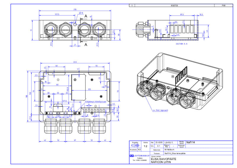 NAFICON - Kytkentäkotelo - NAF kaivopääte