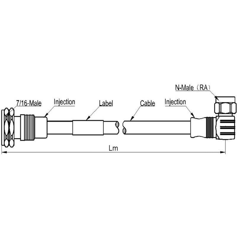NAFICON - Jumpperikaapeli LSZH/UV B2ca - Jumpperi 3m 7/16m - Nm90