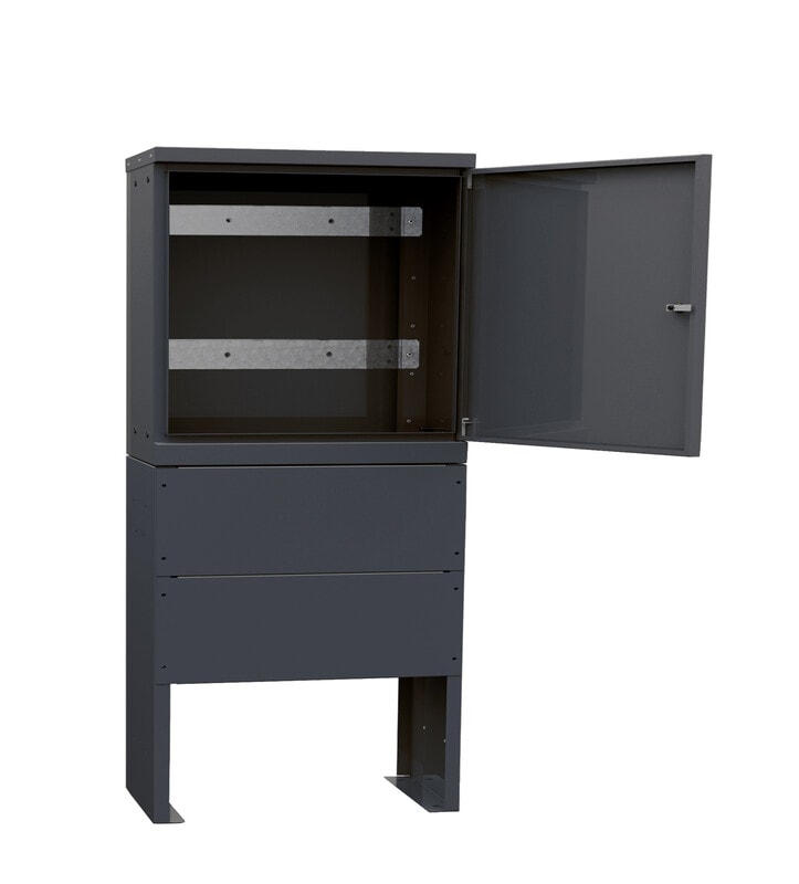 NAFICON - Telejakokaappi - NAF K1/850 + jalusta RAL7024