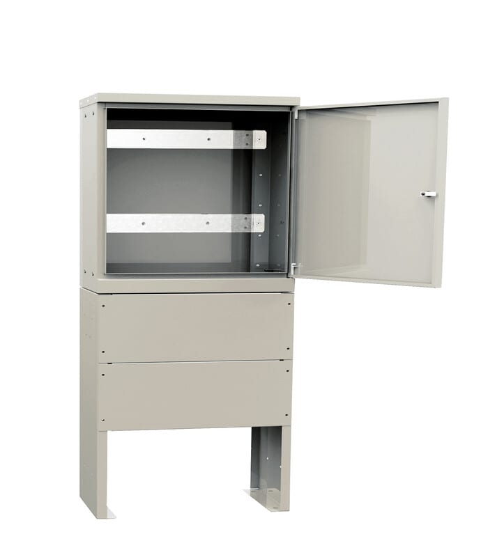 NAFICON - Telejakokaappi - NAF K1/850 + jalusta RAL7035