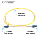 FINNSAT - Kytkentäkaapeli-kuitu - SM LC UPC/LC UPC Simplex 1M