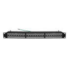 TELEVES - Paneeli-kupari - 19" 1U sis. 24 RJ45N CAT6A FTP