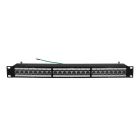 TELEVES - Paneeli-kupari - 19" 1U sis. 24 RJ45N CAT6A FTP