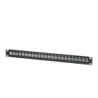 ETD - 19 RJ-45paneeli keystone musta - Pan RJ45/24 UTP/FTP