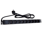 LAATUANTENNI - Pistorasiapaneeli - Pistorasiapaneli 19", 1U, 9kpl