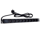 LAATUANTENNI - Pistorasiapaneeli - Pistorasiapaneli 19", 1U, 9kpl