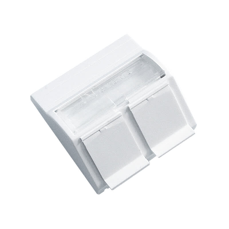 NEXANS - Liitinlevy - ANGLED OUTLET EMPTY FOR 2 CONN