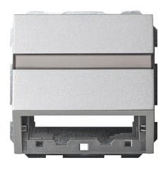 GIRA - 2*RJ45 keskiölevy vino ALU - Gira Keskiölevy