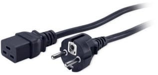 MICRODATA - Liitosjohto schuko-C19 2m - BIAODA-D03-B-C19-2M