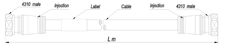 LAATUANTENNI - Jumpperikaapeli - Jumpperi 1/2", 3m, 4.3-10M, HF