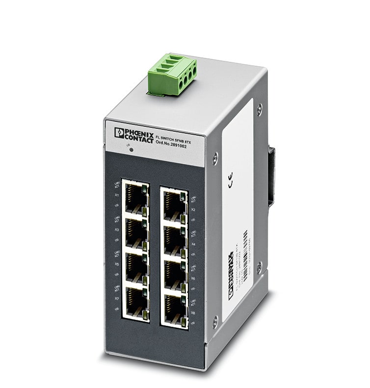 PHOENIX CONTACT - Ethernet kytkin - 2891002 FL SWITCH SFNB 8TX