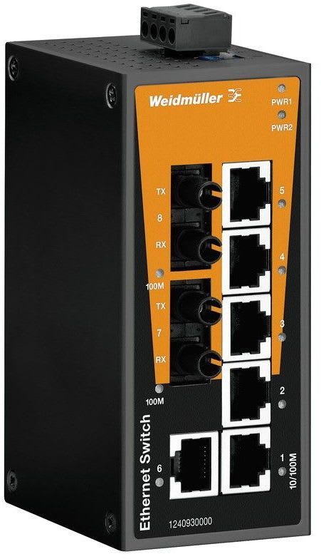 WEIDMÜLLER - Ethernet kytkin - 1240930000 IE-SW-BL08-6TX-2ST