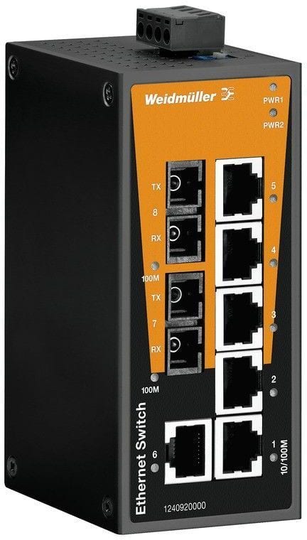 WEIDMÜLLER - Ethernet kytkin - 1240920000 IE-SW-BL08T-6TX-2SC